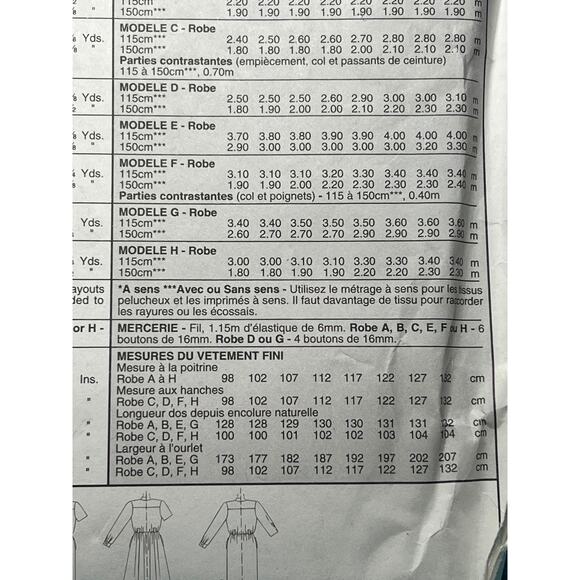 McCalls 8339 Sewing pattern shirt dress swing pencil skirt size 14 16 18 - Picture 7 of 7